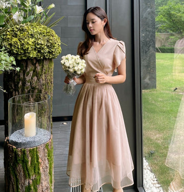 S/S Acid Puff Flare Sha One Piece